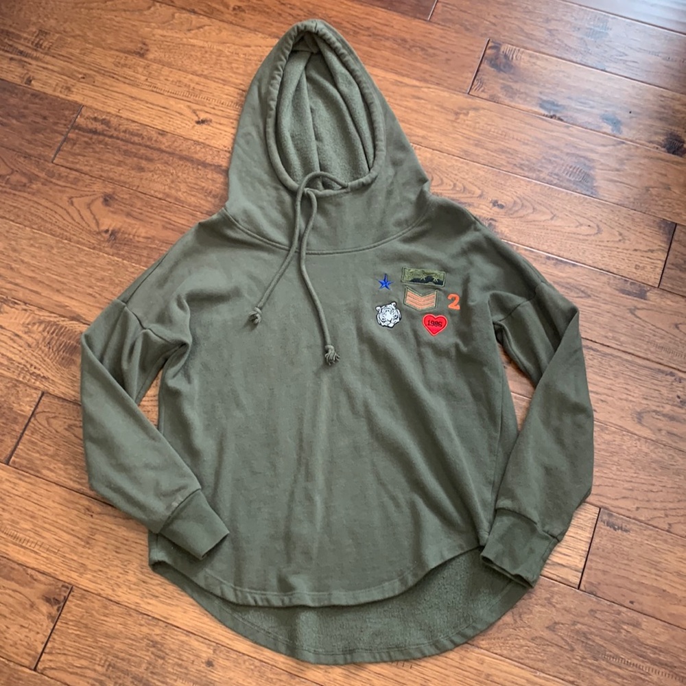 Green Patch Hoodie